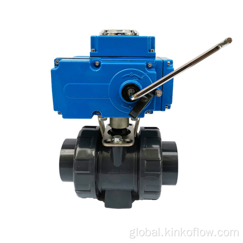 Electric UPVC Ball Valve Electric UPVC double command ball valve Supplier